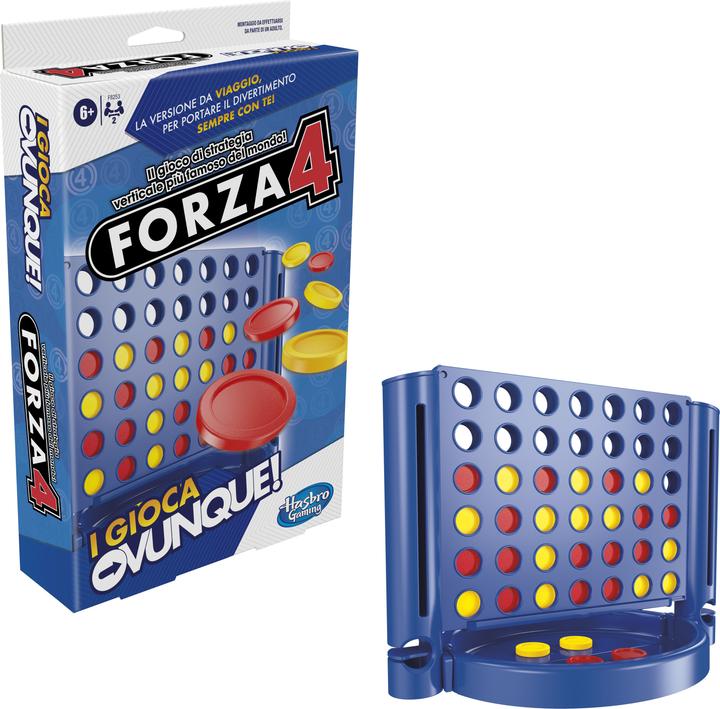 Produktbild Hasbro 4 gewinnt Kompakt, portables Spiel für 2 Spieler, Reisespiel für Kinder, Spass überall (Englisch)