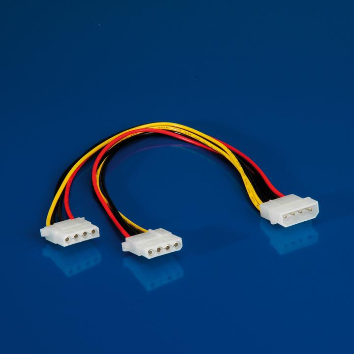 Actual product image Roline Y-cable 4 pin HDD / 2 x 4 pin HDD