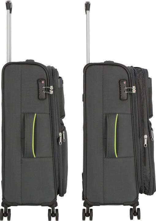 Actual product image D&N Travel Line 6704 4-wheel suitcase set 3 pcs. (208 l, XL (from 140l))