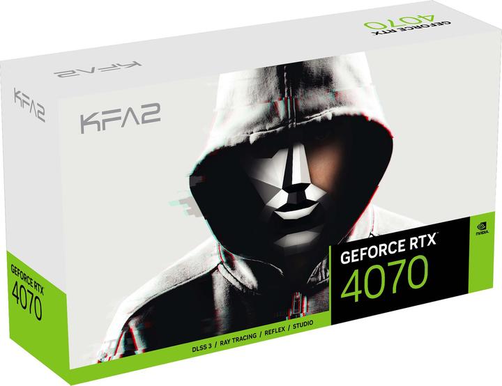 Image du produit KFA2 GeForce RTX 4070 EX Gamer blanc (12 Go)
