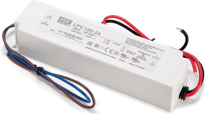 Actual product image MeanWell SINGLE OUTPUT LED POWER SUPPLY 24V 4.2A