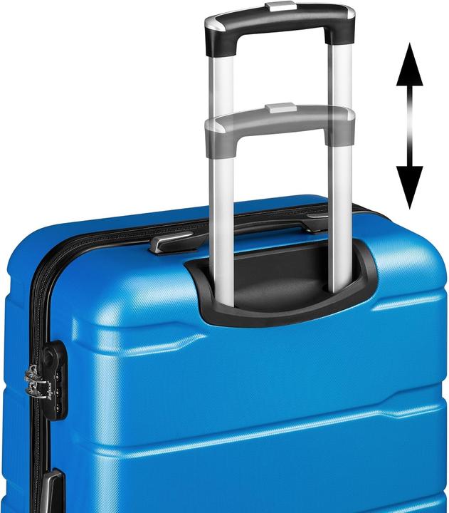 Immagine prodotto Zelsius 3-teiliges Hartschalenkoffer-Set mit Zahlenschloss (90 l, Bagaglio a mano (fino a 50 litri))