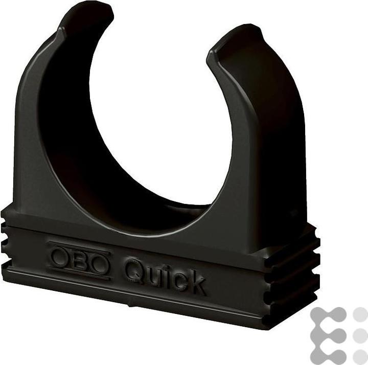 Produktbild OBO Bettermann 2955 M32 SW Quick-Schelle M32 PP tiefschwarz RAL9005 2149571