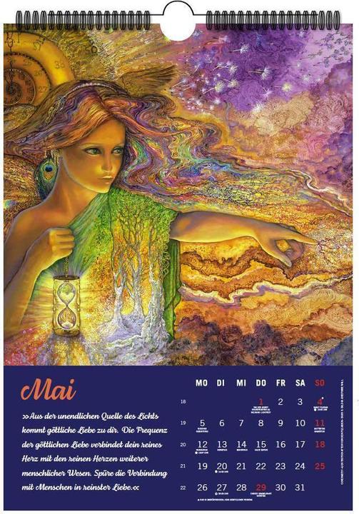 Produktbild PAVLINA KLEMM'S PLEJADENKALENDER 2025. Enthält zu Motiven von Josephine Wall u.a. die Affirmationen (297 x 420 mm, Deutsch)