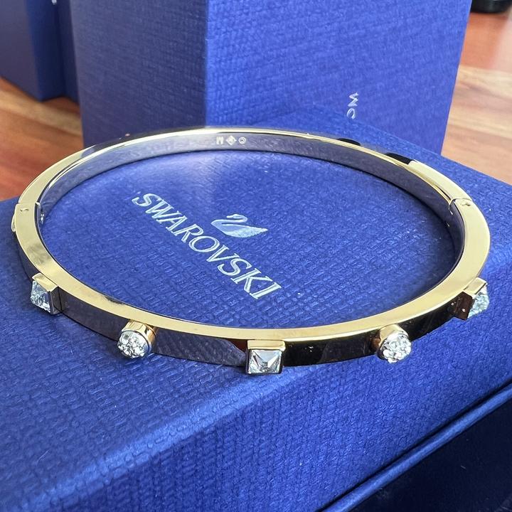 Produktbild Swarovski Armreif Thrilling M verg. 5567050 (5.60 cm, Metall mit Goldlegierungsschicht)