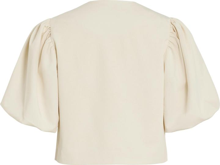 Actual product image Vila Top with short sleeves tied at the front (42)