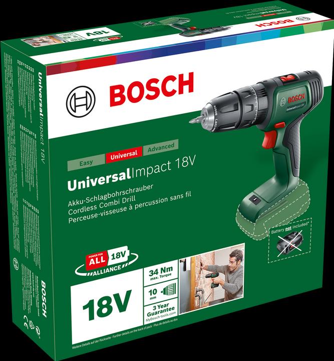 Actual product image Bosch Home & Garden Universal Impact 18V (Rechargeable battery operated)