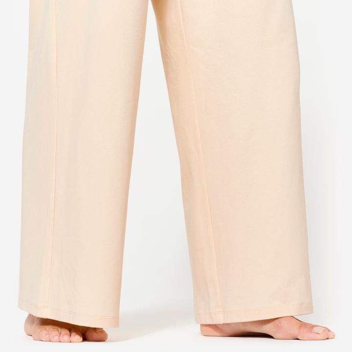 Domyos Jogginghose Damen weit - 520 cremeweiss (W38)