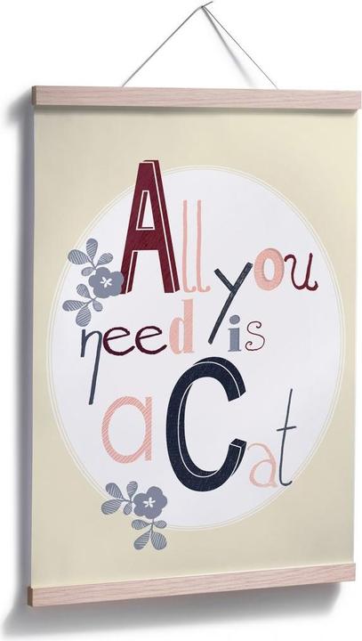 Produktbild Trenddeko Loske - All you need is a cat (30 x 45 cm)