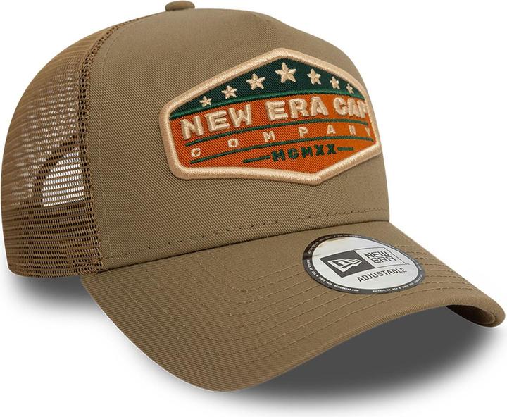 Immagine prodotto New Era Cappello Trucker a rete A-Frame - Vintage Brand Khaki (Taglia unica)