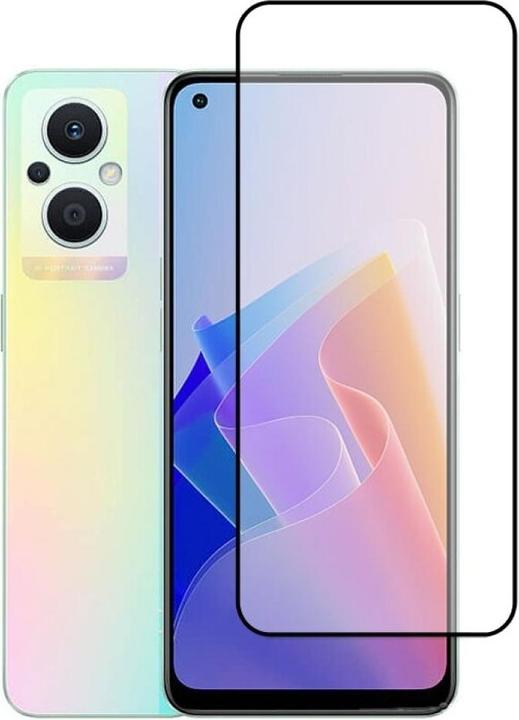 Actual product image Screenguard Oppo Reno8 Lite 5G Full Screen Protective Glass Film 2.5D 9H (1 Piece, Oppo Reno 8 Lite 5G)
