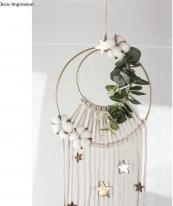 Image du produit Rayher Anneaux en métal, enduit, 30cm, or