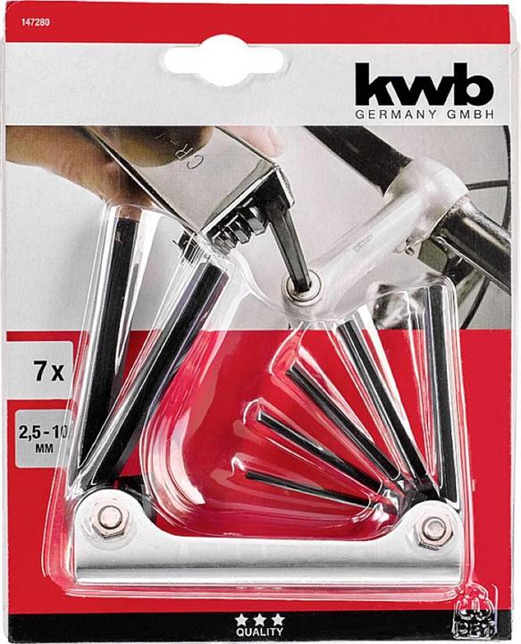 Produktbild kwb Sechskantschlüssel 7teilig