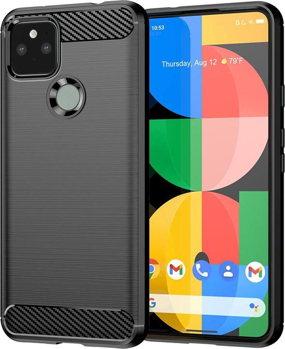 Produktbild Techsuit - Carbon Silicone - Google Pixel 5 - Black (Google Pixel 5)