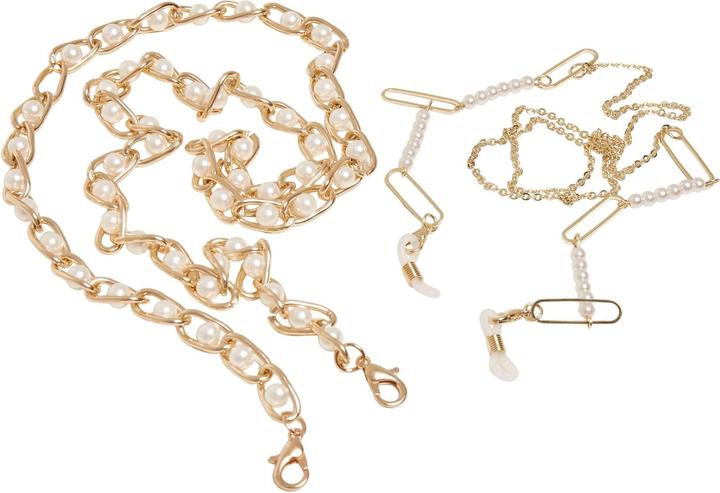Produktbild Urban Classics Multifunctional Chain With Pearls 2-Pack (100% Eisen)