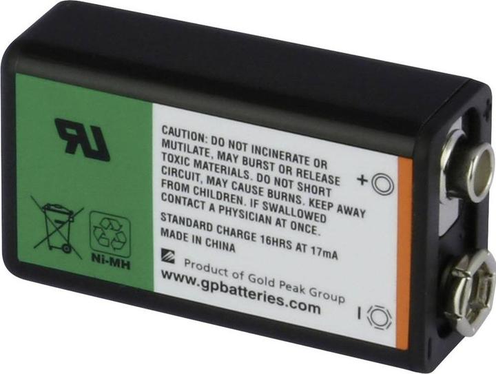 Produktbild GP Batteries 9 V Block-Akku NiMH 6LR61 170 (1 Stk., 9V Block, 170 mAh)
