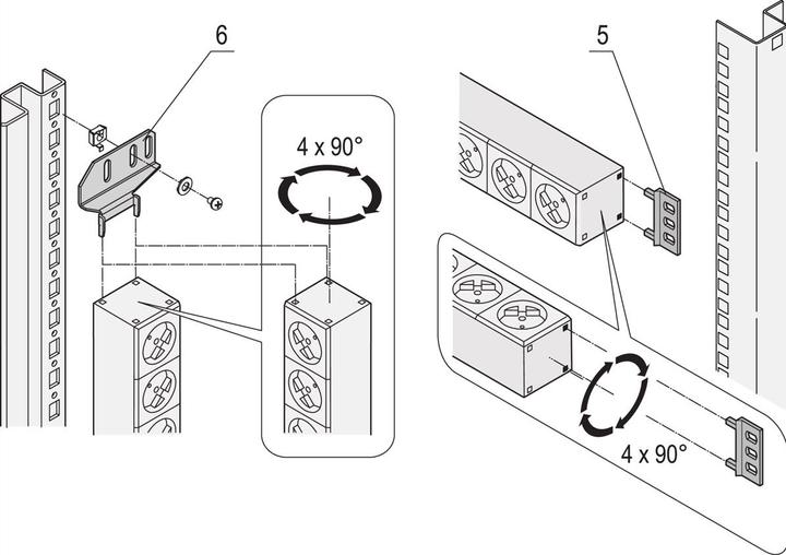 Produktbild Schroff Steckdosenleiste (15 x, 2 m)
