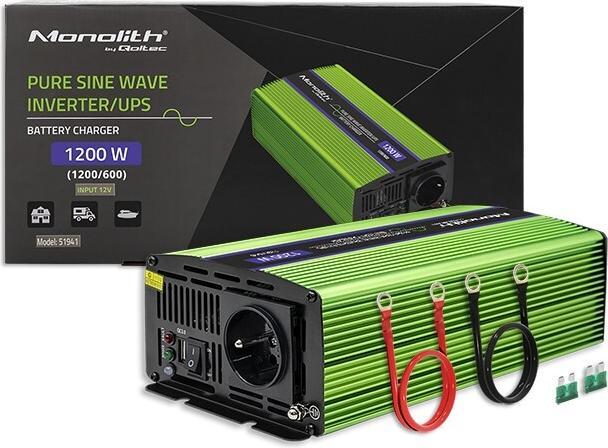 Produktbild Qoltec 51941 Reiner Sinus-Wechselrichter-Monolith