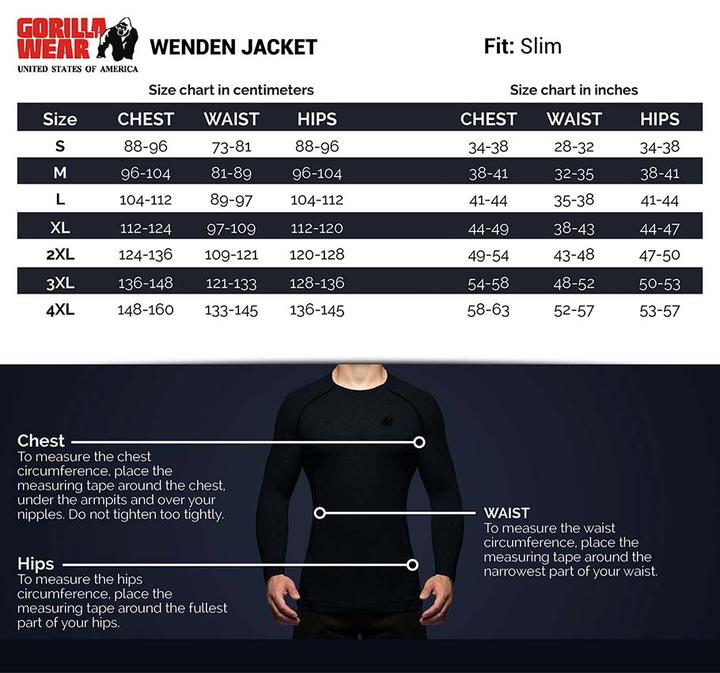Produktbild Gorilla Wear Wenden Track Jacket Black/Gold (S)