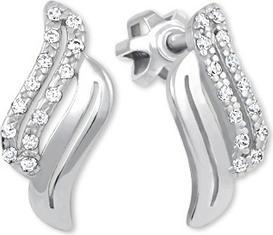 Brilio Beautiful earrings in white gold with zircons 239 001 00586 07