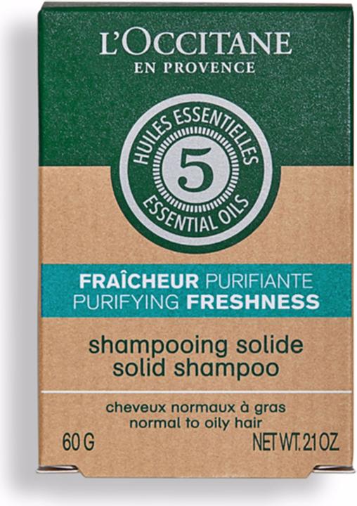 Actual product image L'Occitane Shampoo Solid Fraich Purifiant (60 ml, Solid shampoo)