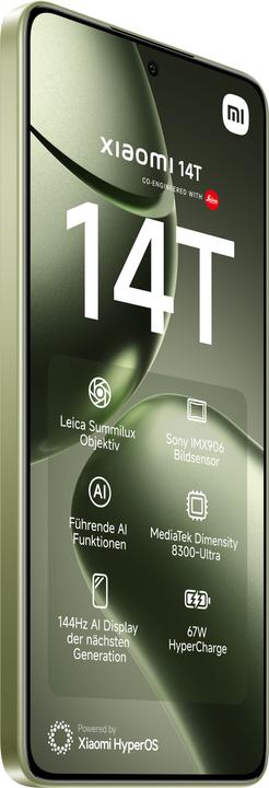 Actual product image Xiaomi 14T + Curved Gaming Monitor 30" Launch Bundle (256 GB, Lemon Green, 6.67", Dual SIM, 50 Mpx, 5G)