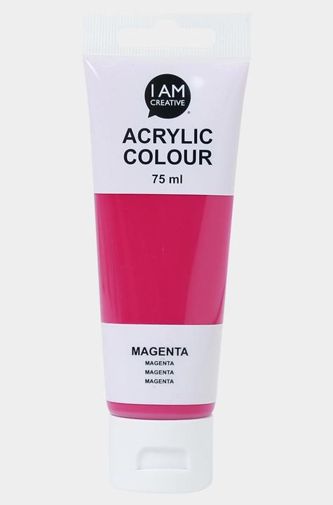 Produktbild I Am Creative Basic Acryl, Acrylfarbe auf Wasserbasis, 75 ml (Magenta, 75 ml)