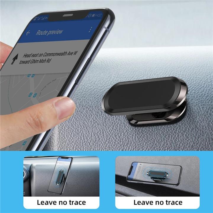 Image du produit PhoneLook Support magnétique étroit rotatif et inclinable, support adhésif 3M
