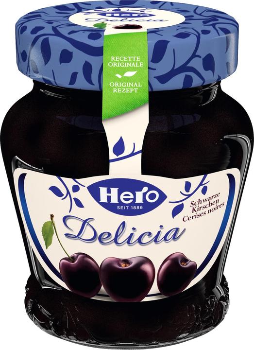 Produktbild Hero Delicia Schwarze Kirschenkonfitüre (320 g)