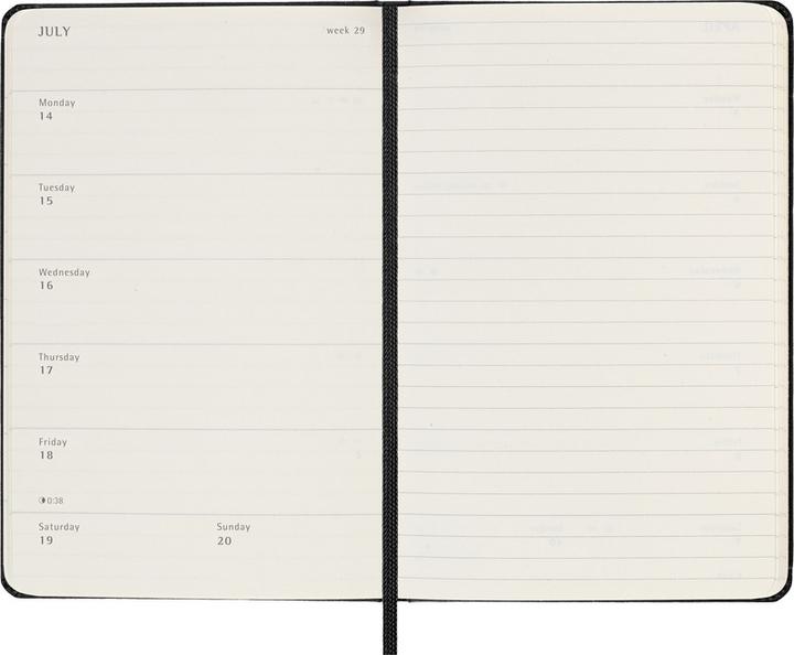 Immagine prodotto Moleskine Agenda de poche settimanale (Tascabile, A6, Inglese)