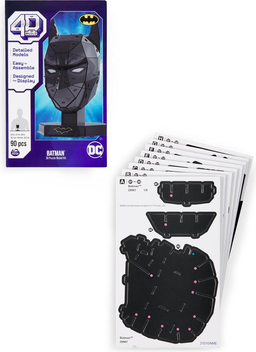 Actual product image 4D Puzzle 4D Puzzles - Batman Mask (6070176) (90 pieces)
