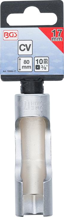 Actual product image BGS Special Socket, slotted 10 mm (3/8") Drive 17 mm (17 mm)