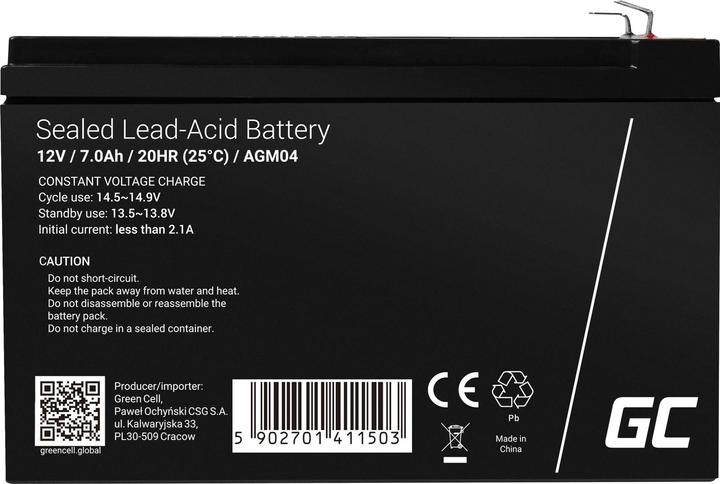Immagine prodotto GreenCell AGM04 (12 V, 7 Ah)