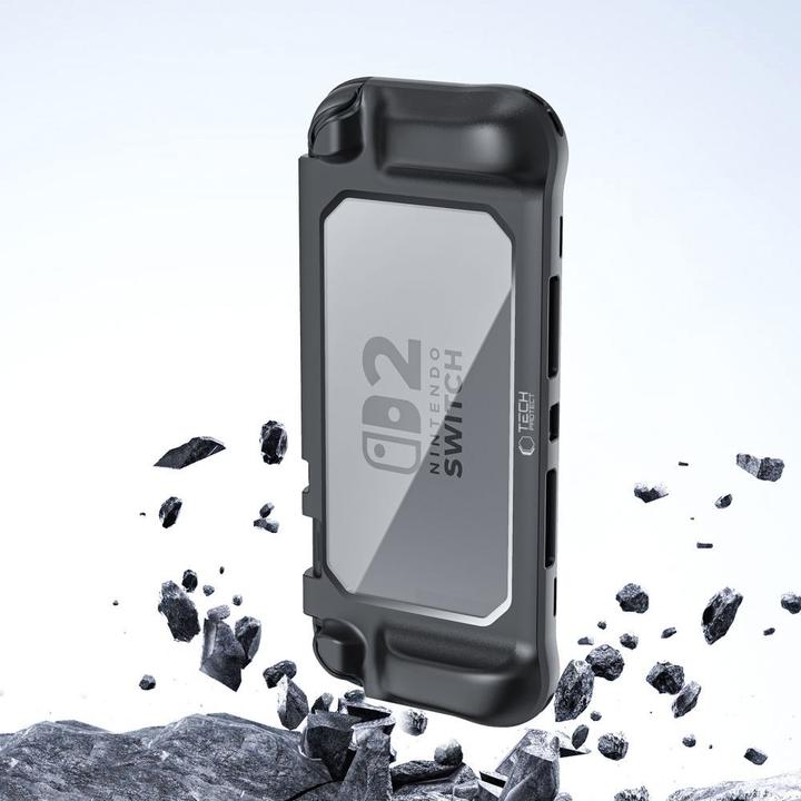 Produktbild Tech-Protect MagMat-Hülle für Nintendo Switch 2, Schwarz und Transparent (Switch)