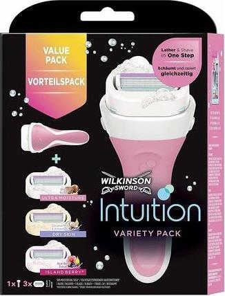 Actual product image Wilkinson Intuition Variety Edition (handle + 3 different heads) - Shaver for women (L) (3 x)