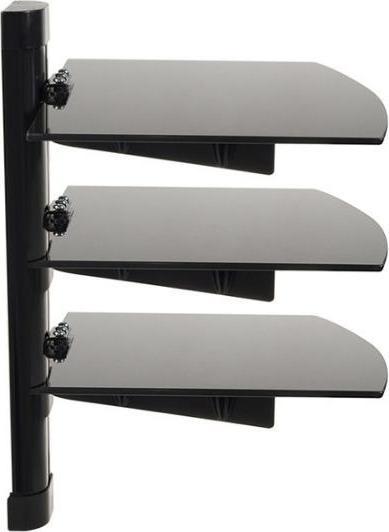 Image du produit Maclean MC-664 - Support mural pour trois lecteurs DVD 250 x 360 mm noir 3x 8