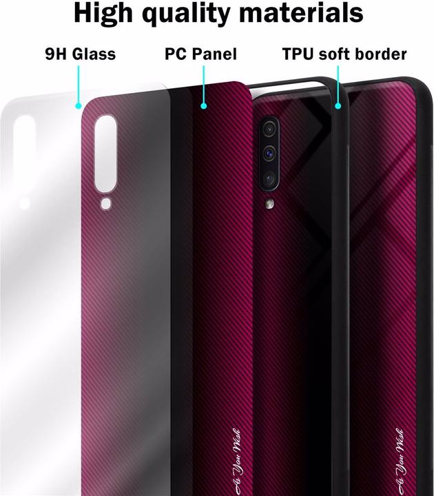 Image du produit Cadorabo TPU Couverture en verre rayé (Samsung Galaxy A50s, Samsung Galaxy A30s, Samsung Galaxy A50)