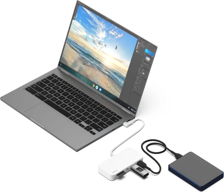 Actual product image Belkin INC011BTWH (USB-C, 3 Ports)