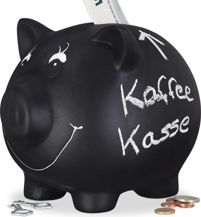 Produktbild Relaxdays Sparschwein zum Beschriften (17 x 13 x 14 cm)