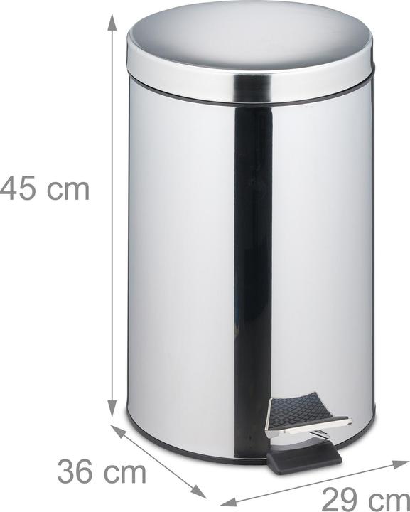 Actual product image Relaxdays Pedal Bin (20 l)