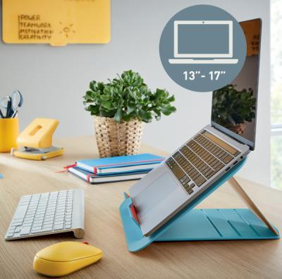 Produktbild Leitz Stehsammler Click & Store Cosy, A4, Hartpappe, blau Hartpappe mit PP-Folie, Aufbau mittels Dru (A4)