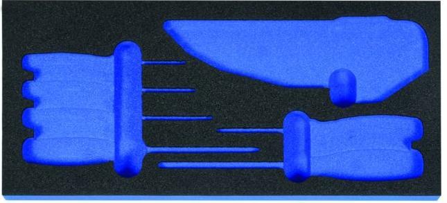 Produktbild Hartschaumeinsatz Schraubendreher-Satz für Torx® / 6-kant-Winkelschraubendreher-Satz „Rainbow“
