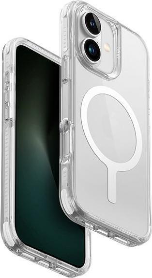 Actual product image Uniq etui Combat iPhone 16 6.1" Magclick Charging biały/lume white (Apple iPhone 16)