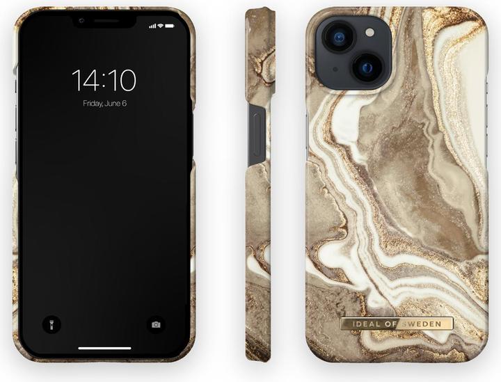 Actual product image iDeal Of Sweden Designer Hard Cover Golden Sand Marble (Apple iPhone 13)