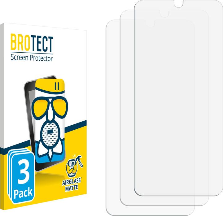 Produktbild BROTECT Schutzglas Schutzfolie Displayschutz Display Schutz Glas Folie matt (3 Stück, Wiko View 3 Pro)