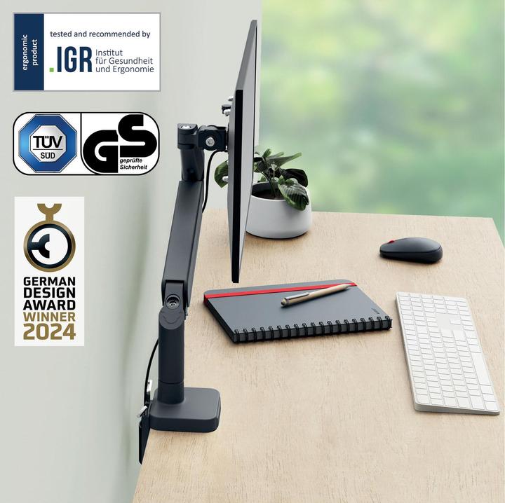 Produktbild Leitz Ergo Single Monitorarm (Tisch, 32")