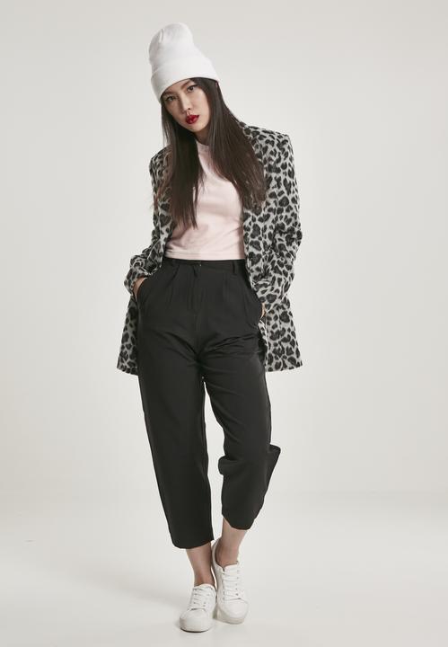 Actual product image Urban Classics Ladies High Waist Cropped Pants (S)