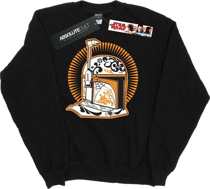 Star Wars Boba Fett Dia De Los Muertos Sweatshirt (M)