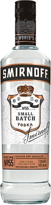 Actual product image Smirnoff Vodka BLACK 70 cl (1 x 70 cl)