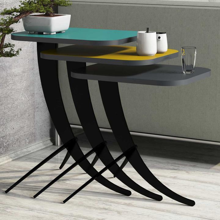 Image du produit Hanah Home Vasilaa (45 x 60 x 30 cm, 45 x 54,5 x 35 cm, 45 x 48,5 x 35 cm)